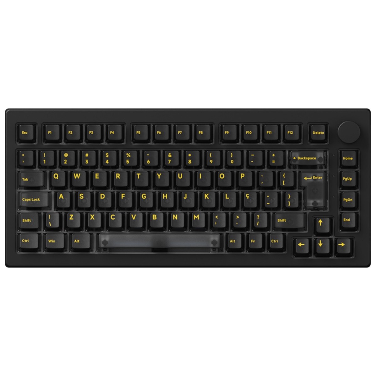 TECLADO GAMER MECANICO AKKO 5075 CLEAN BLACK, RGB, ABNT2, BLACK, SWITCH V3 PRO