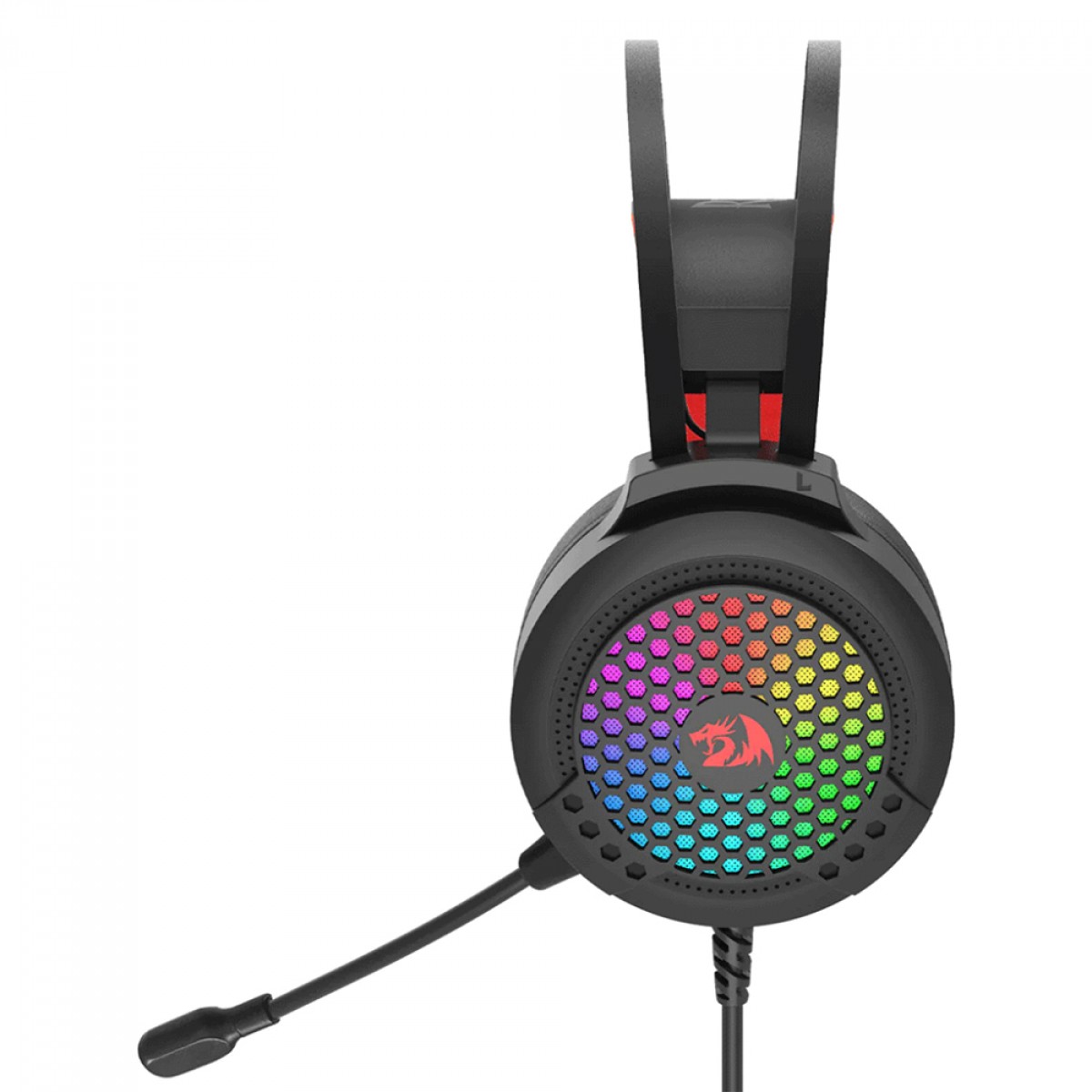 HEADSET GAMER REDRAGON CARMEN, RGB, DRIVES 50MM, MULTIPLATAFORMAS, H261