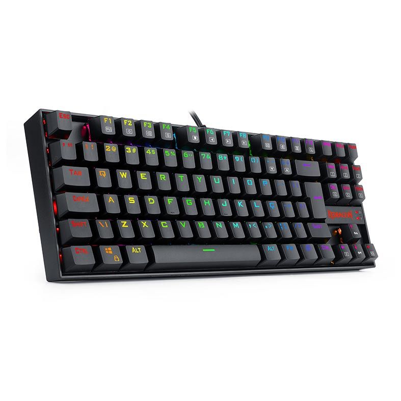 TECLADO GAMER MAGNETICO REDRAGON KUMARA PRO, RGB, SWITCH MARROM. PRETO