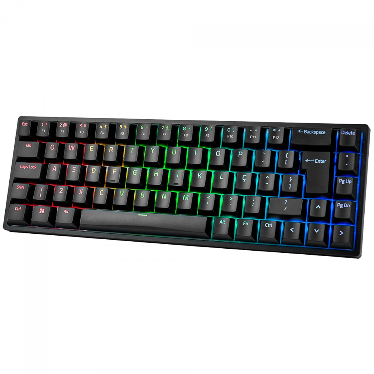 TECLADO GAMER MECANICO AKKO 3068B BLACK, RGB, USB/WIRELESS, SWITCH AKKO BLUE, ABNT2