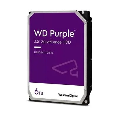 HARD DISK SATA III 6TB 256MB 5400RPM WD PURPLE SURVEILLANCE P/ DVR