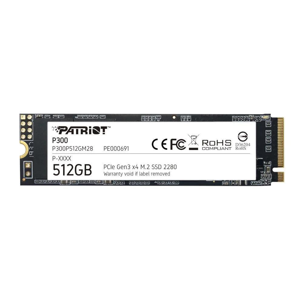 SSD M.2 NVME 512GB PATRIOT P300 LEITURA 1700MB/S GRAVACAO 1200MB/S