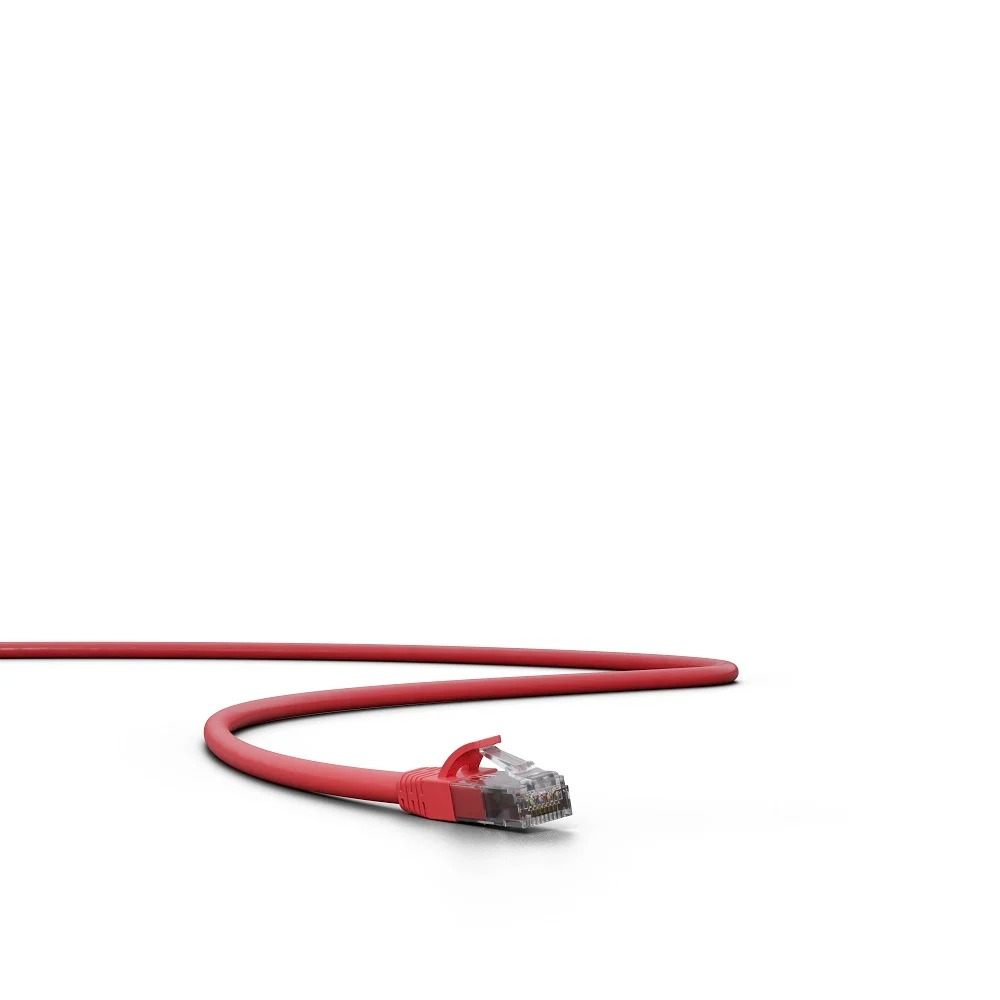 PATCH CORD IMPACT GIGA UTP CAT6 4P VERMELHO 5M - INTELBRAS