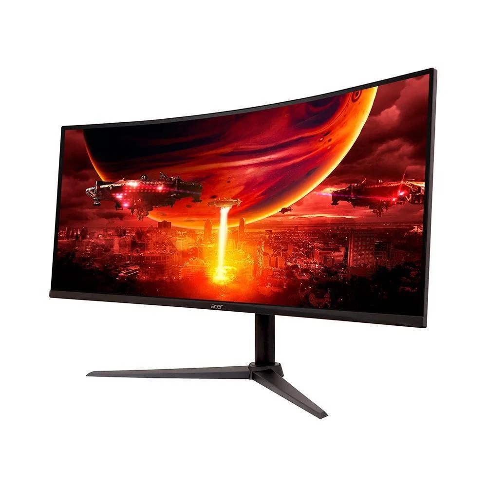 MONITOR GAMER ACER NITRO 34" CURVO QHD 3440X1440 100HZ 1MS VA, HDMI/DP, SOM INTEGRADO