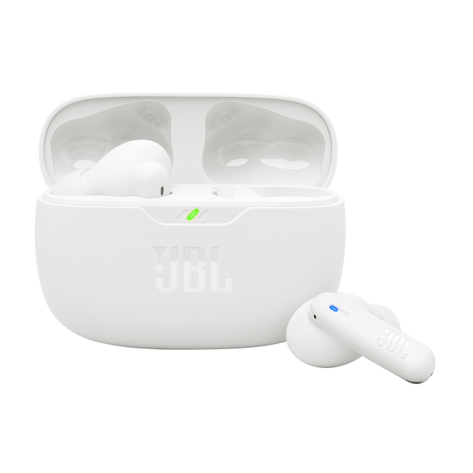 FONE DE OUVIDO JBL TWS WAVE BEAM 2 BRANCO, BLUETOOTH 5.3, RESISTENTE A AGUA E POEIRA, JBLWBEAM2WHT