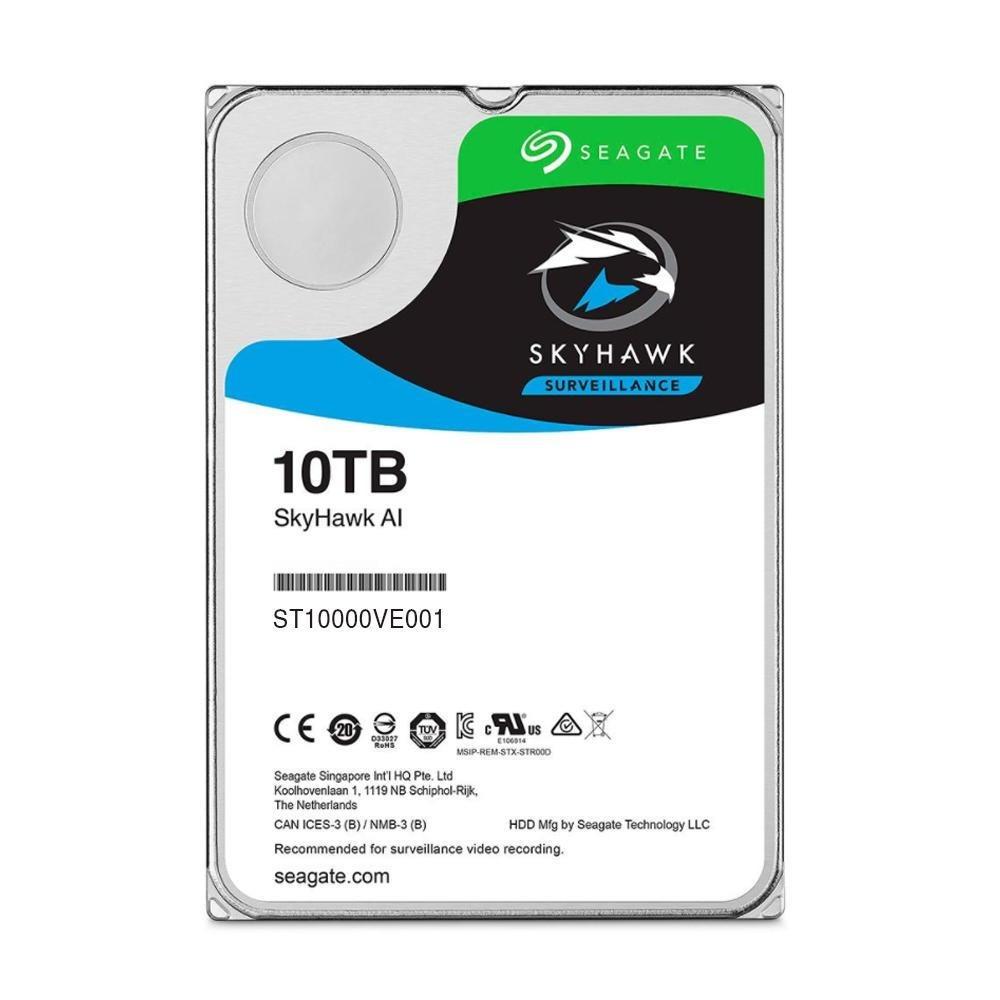 HARD DISK SATA III 10TB 7200RPM 256MB 3,5" SKYHAWK AI P/ DVR - SEAGATE
