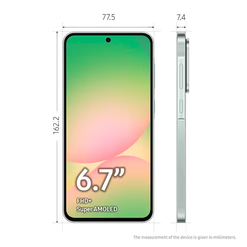 SMARTPHONE SAMSUNG GALAXY A56 5G, 256GB, 8GB RAM, VERDE, CAMERA DE 50MP, TELA SUPER AMOLED 6.7",IP67