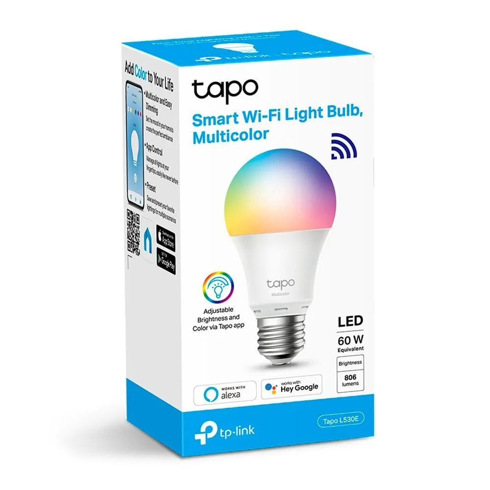 LAMPADA INTELIGENTE WI-FI MULTICOLORIDA COMPATÍVEL COM ALEXA E GOOGLE ASSISTANT - TP-LINK