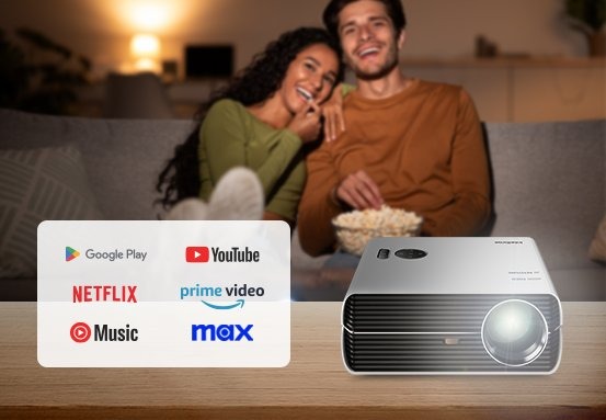 PROJETOR FULL HD 3800 LUMENS LED + SMART STICK FULL HD PFLS410 - INTELBRAS