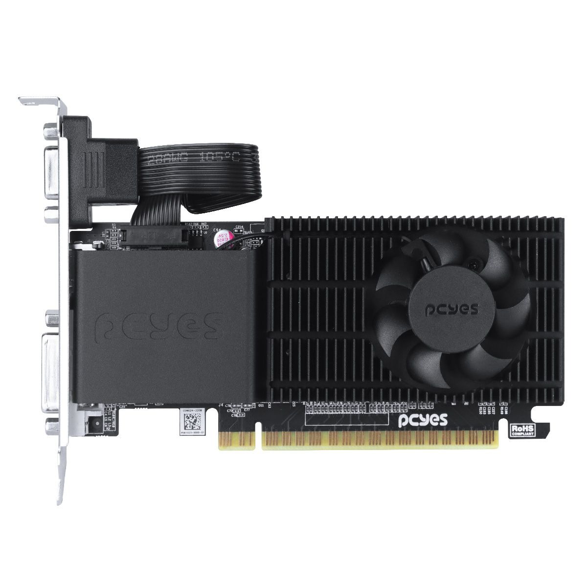 PLACA DE VIDEO NVIDIA GEFORCE GT 210 1GB DDR3 64-BIT PROJETO EDGE LOW PROFILE - PCYES