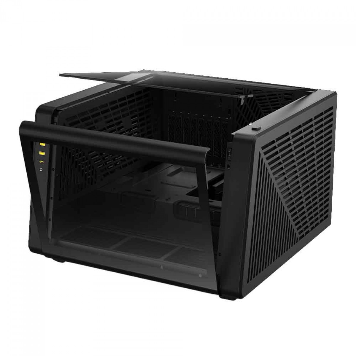 GABINETE GAMER ATX GAMDIAS NESO P1 B, FULL-TOWER, VIDRO TEMPERADO, S/ FONTE S/ FANS - PRETO
