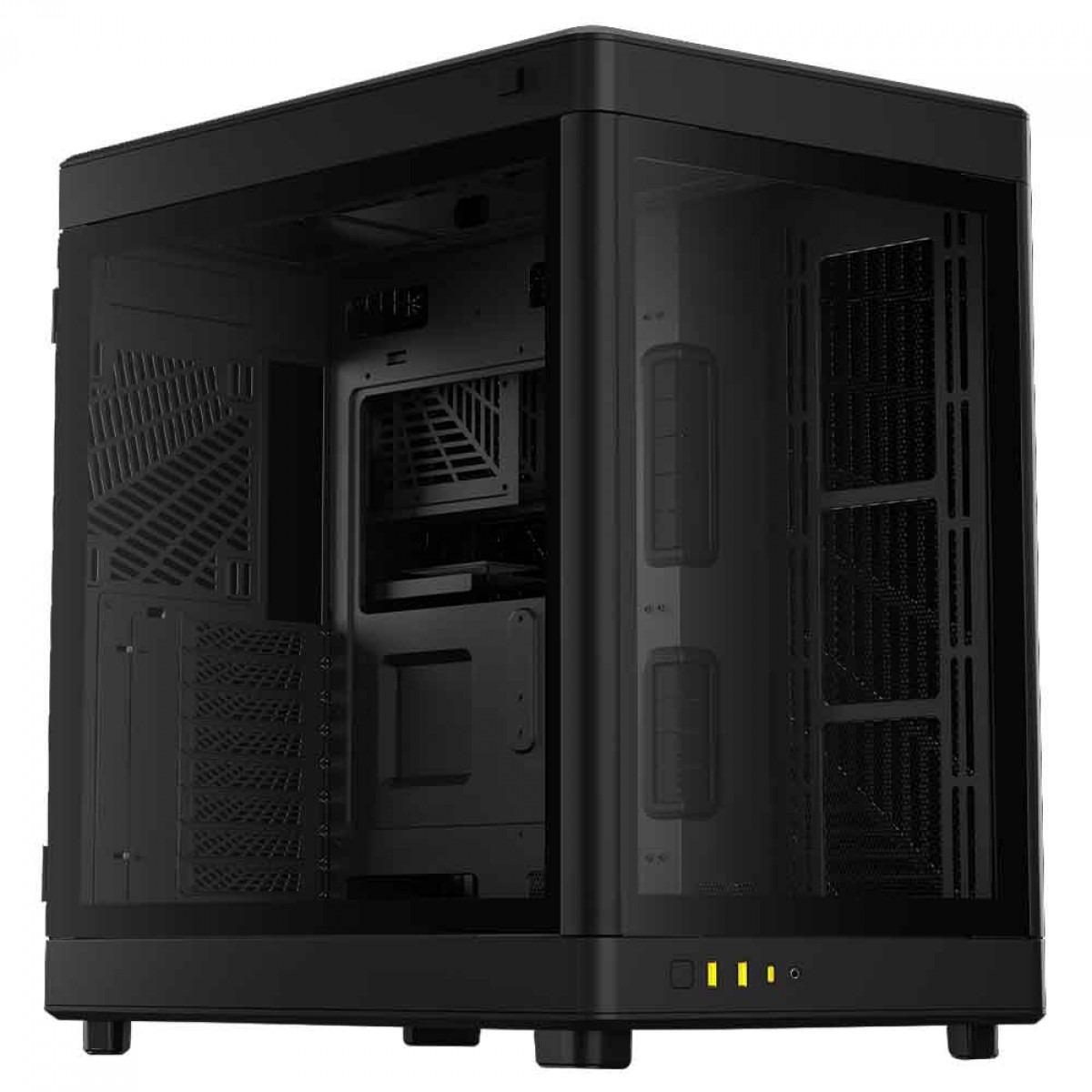 GABINETE GAMER ATX GAMDIAS NESO P1 B, FULL-TOWER, VIDRO TEMPERADO, S/ FONTE S/ FANS - PRETO