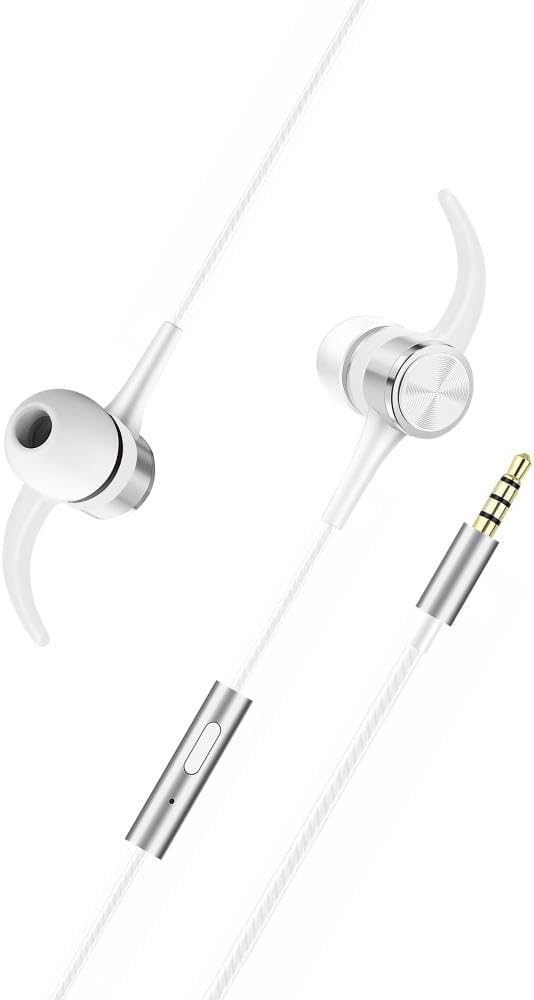 FONE DE OUVIDO GEONAV FLEX COM FIO, P3, INTRA AURICULAR, COM MICROFONE, 1,2 METROS, ESFNSL, PRATA