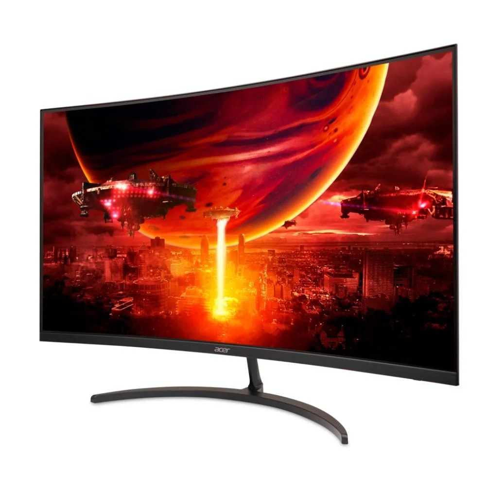 MONITOR GAMER ACER NITRO 31,5" CURVO FULL HD 180HZ 1MS EDT320Q, FREESYNC, 2XHDMI, 1X DP, PRETO