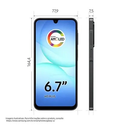 SMARTPHONE SAMSUNG GALAXY A17 5G, 128GB, PRETO