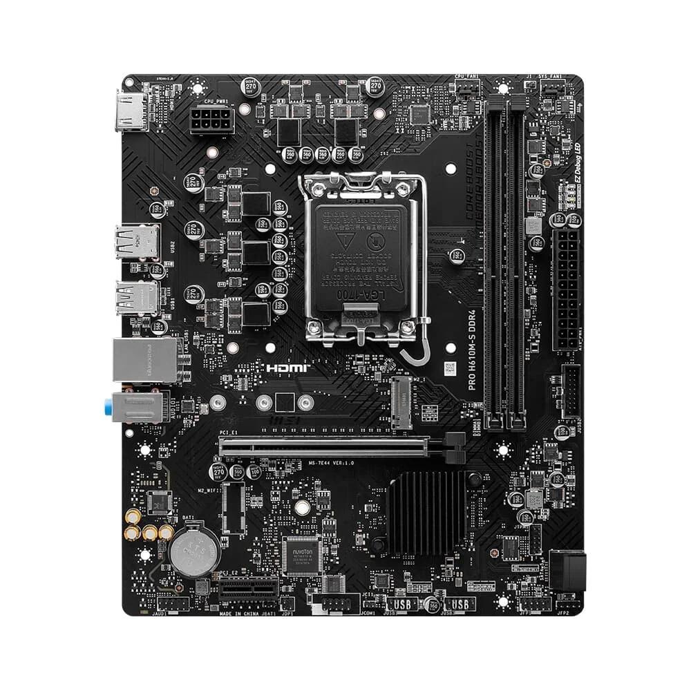 PLACA MAE MSI LGA 1700 PRO H610M-S, DDR4, MATX , HDMI, USB 2.0, 12/13/14 GER