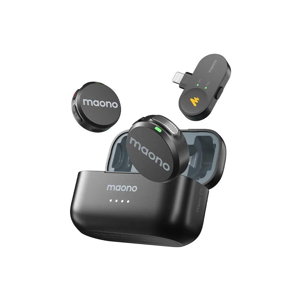Microfone de Lapela sem Fio Maono Wave T5 Versão Apple Lightning WM650