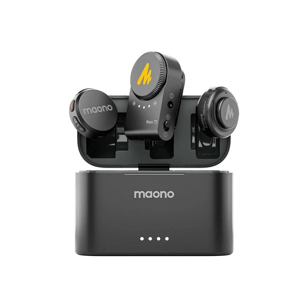 Microfone de Lapela sem Fio Maono Wave T5 Versão Câmera WM650 PA2