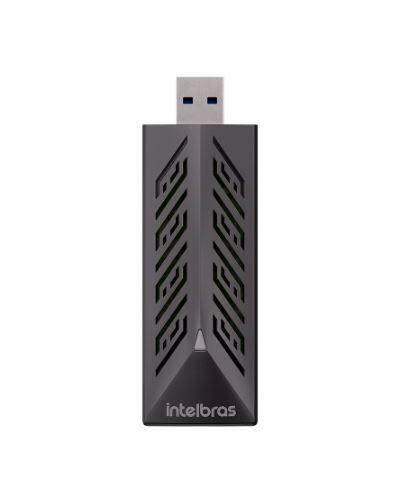 ADAPTADOR USB WIRELESS INTELBRAS A1800X WI-FI 6 DUAL BAND 2.4GHZ E 5GHZ