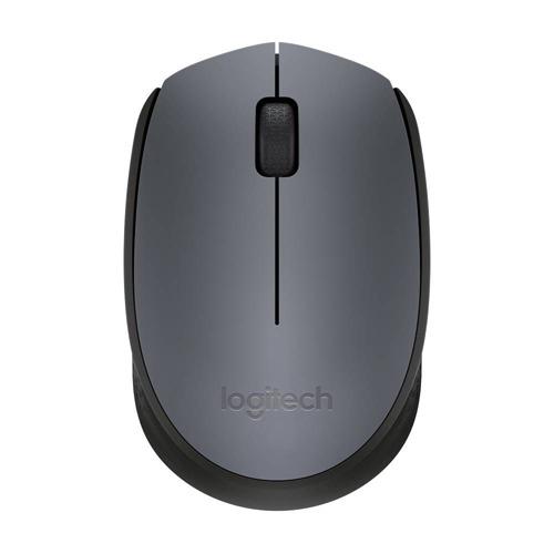 Mouse sem Fio Logitech M170 Cinza com Design Ambidestro Compacto, Conexão USB, Pilha Inclusa