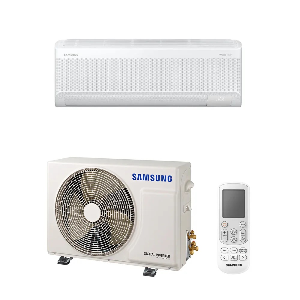 AR CONDICIONADO SPLIT SAMSUNG 12.000 BTU DIGITAL INVERTER ULTRA AI WIND FREE BRANCO 220V