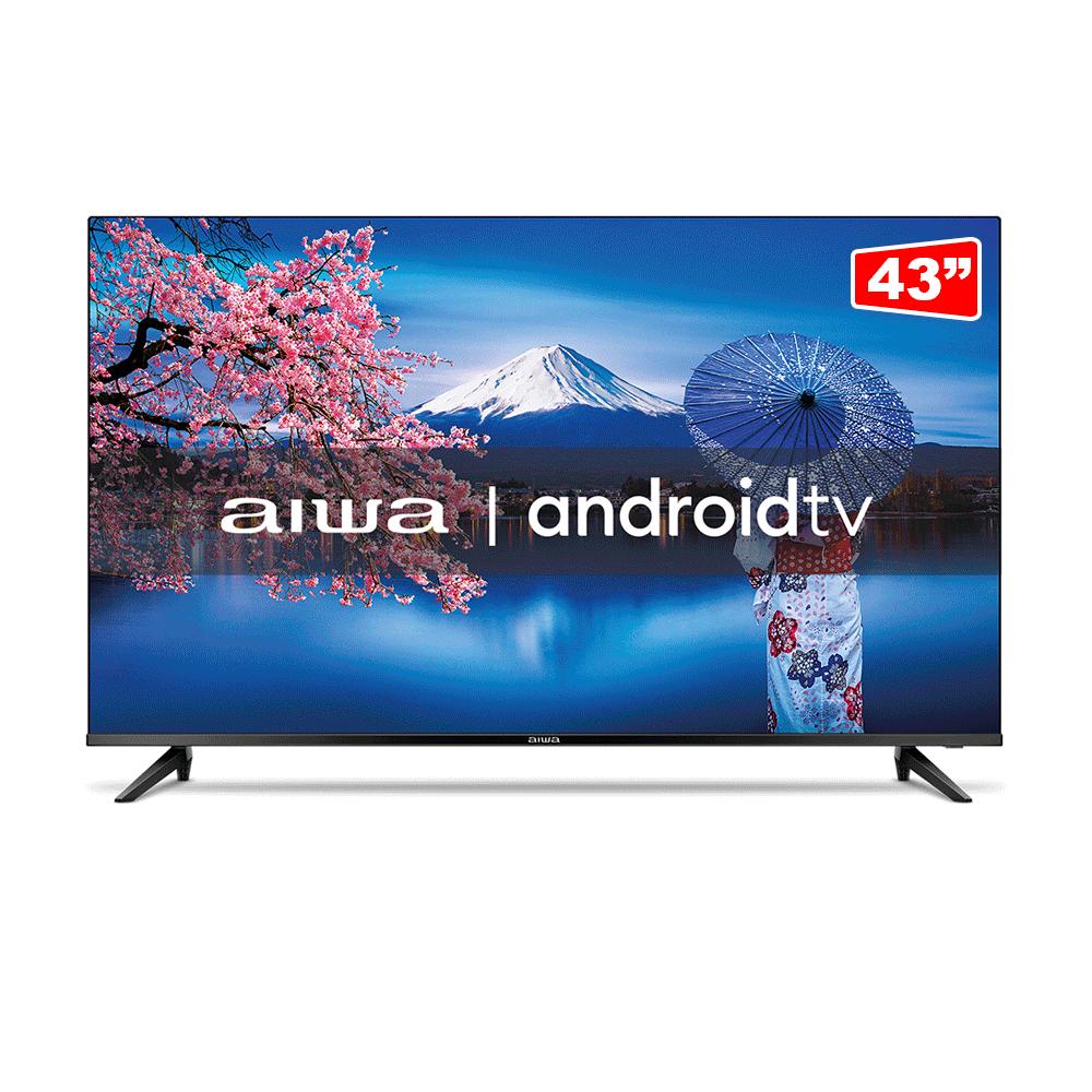 Smart TV Aiwa 43'', Android, Full HD, Borda Ultrafina, HDR10, Dolby Áudio