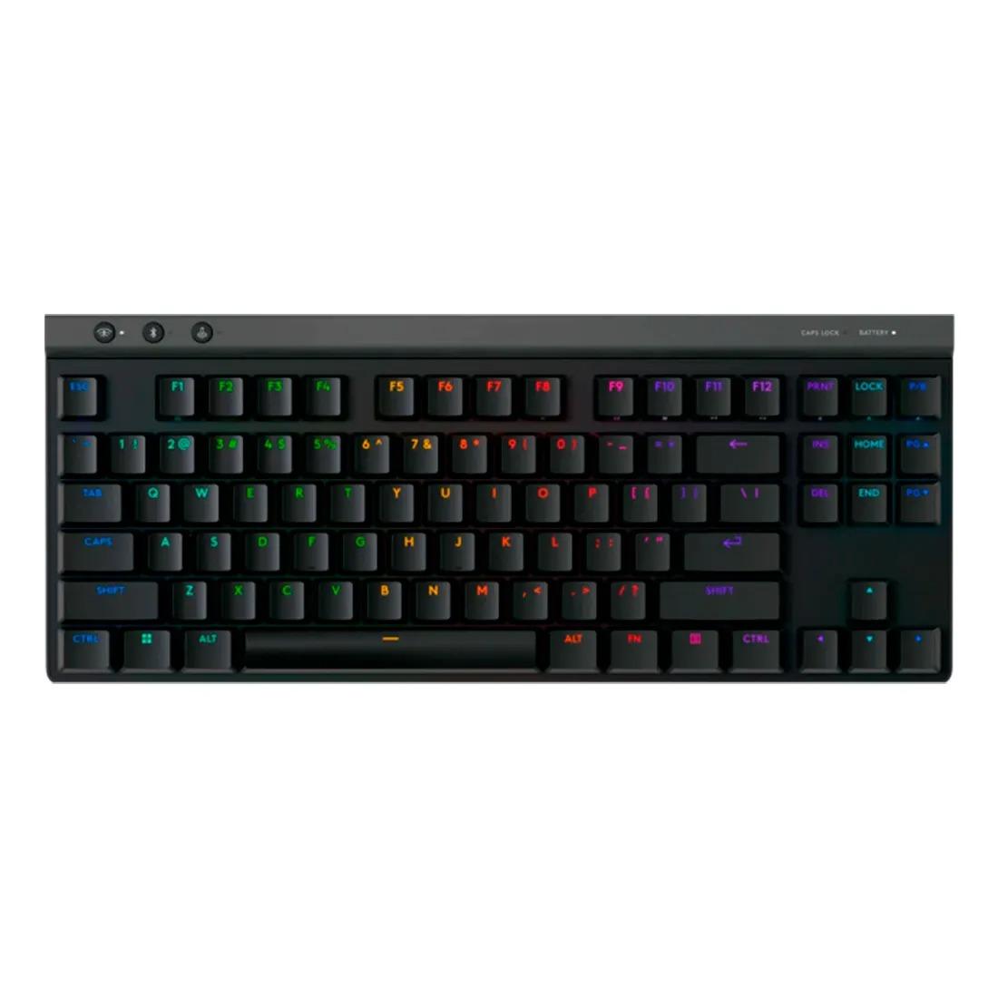 TECLADO MECANICO GAMER LOGITECH G515 TKL, RGB LIGTHSYNC, USB 2.0, ANSI, PRETO - 920-012868