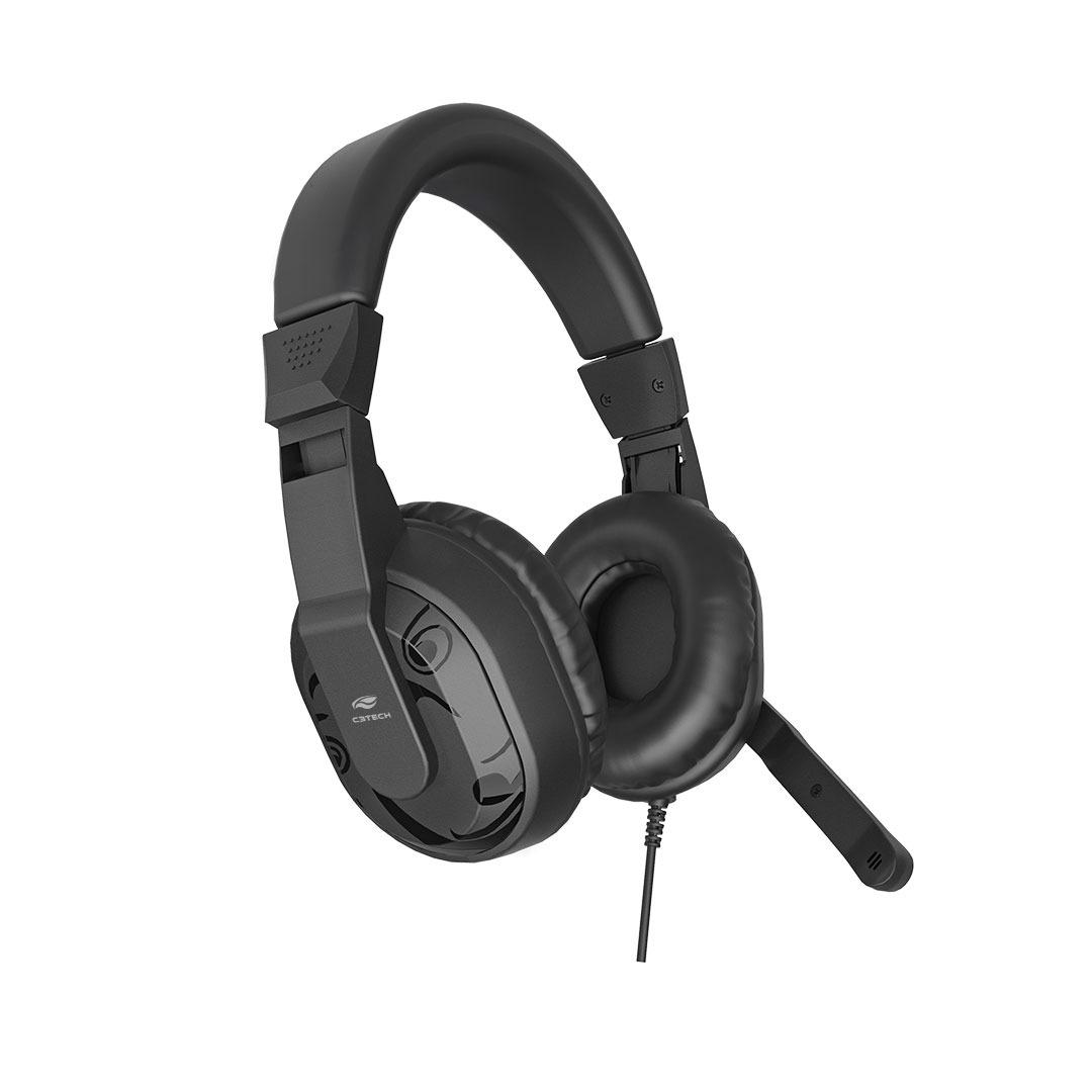 Fone de Ouvido com Microfone USB PH-300BK C3Tech