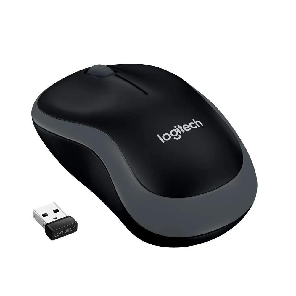 MOUSE SEM FIO USB LOGITECH M185, USB, 3 BOTOES - PRETO