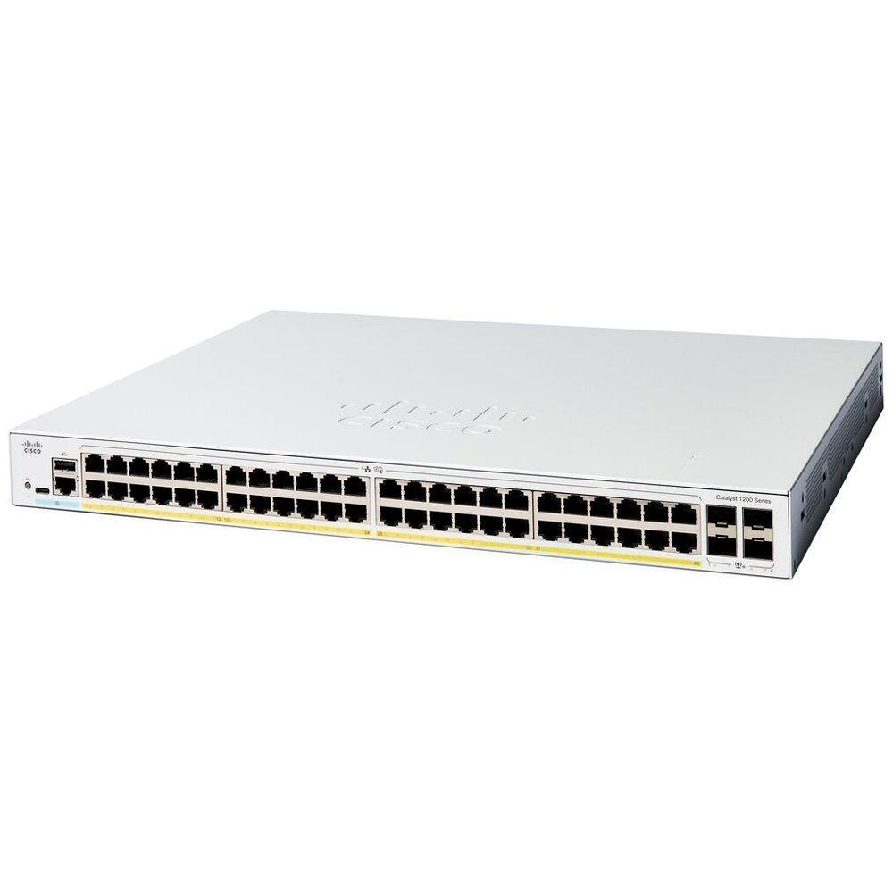 SWITCH CISCO CATALYST 48X GBE, 4X SFP-  C1200-48T-4G