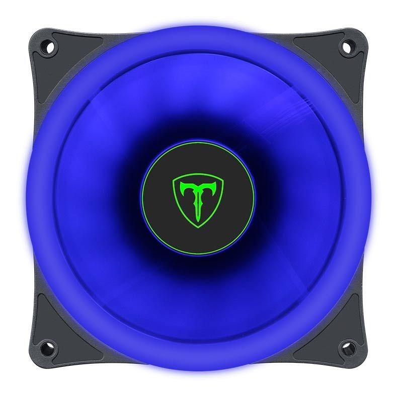 COOLER FAN P/ GABINETE T-DAGGER 120MM, LED AZUL-T-TGF200-B
