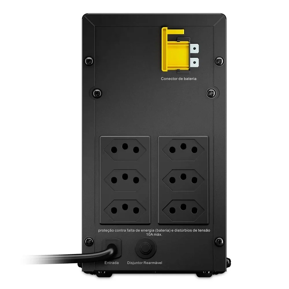 NOBREAK BACK-UPS APC, 1200VA, 6 TOMADAS, ENTRADA BIVOLT, SAIDA 115V - BVX1200BI-BR