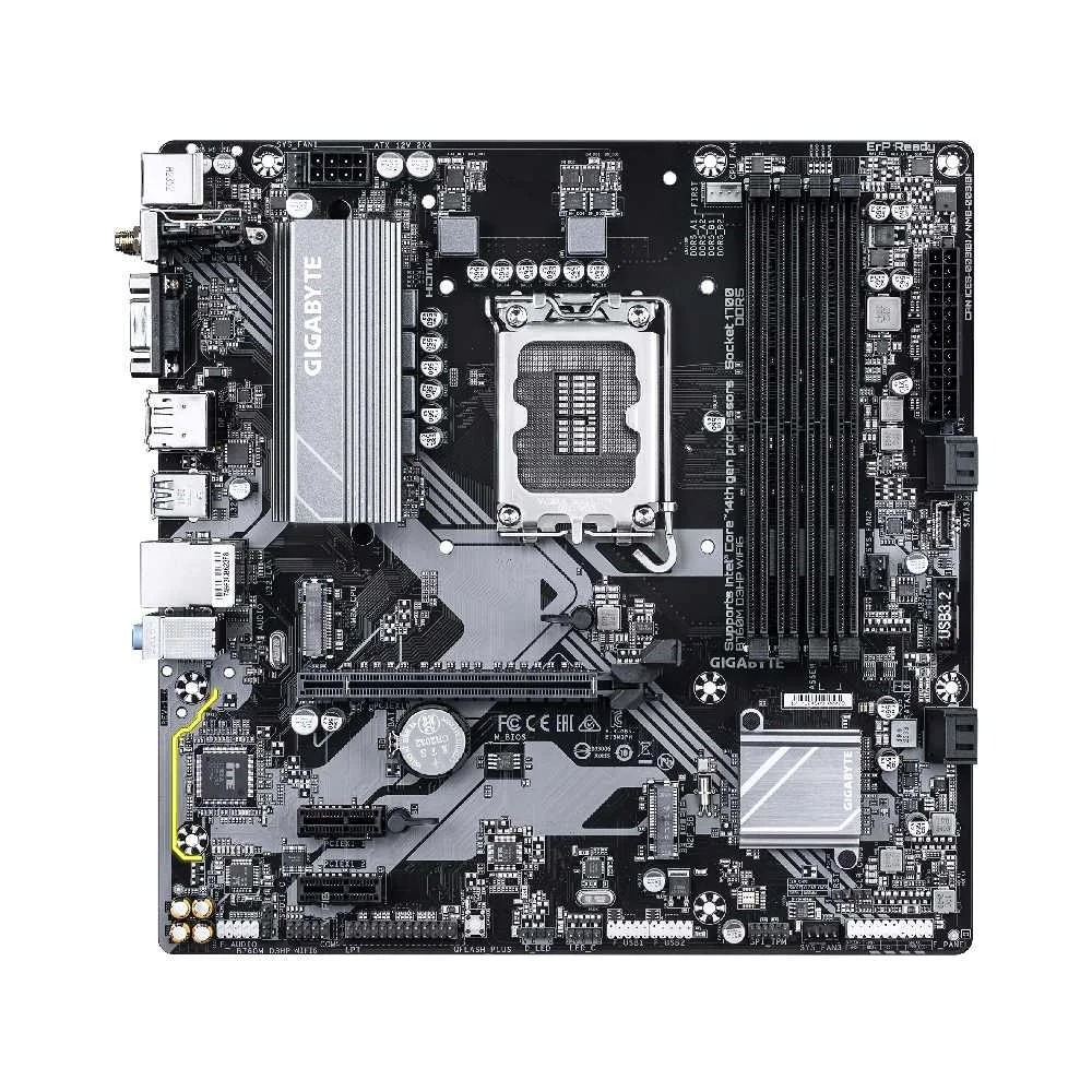 PLACA MAE LGA 1700 GIGABYTE B760M D3HP WI-FI6, 4X DDR5, MATX, 12/13/14 GER