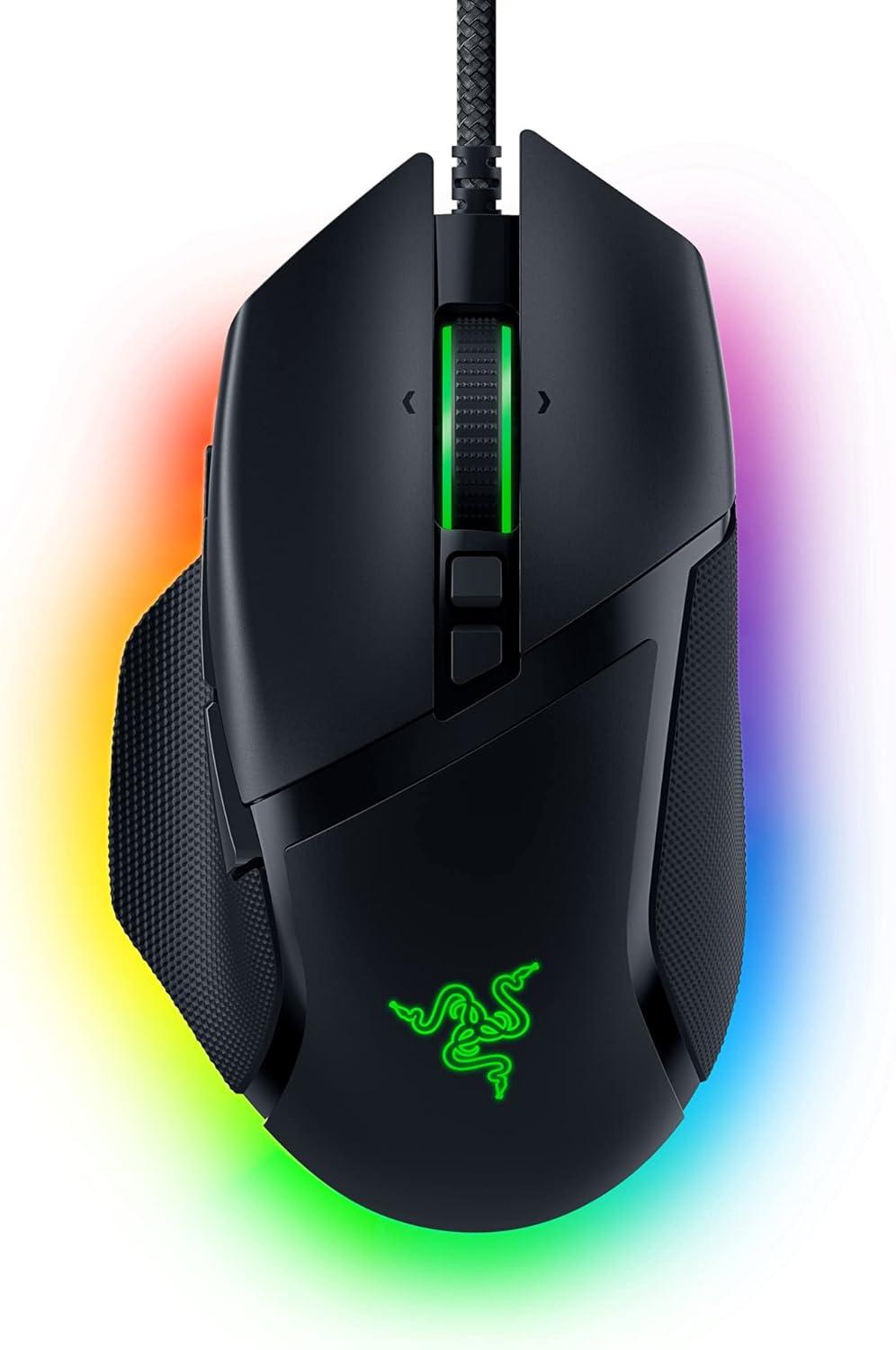 MOUSE GAMER RGB BASILISK V3 COM FIO - PRETO