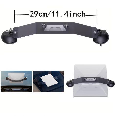 SUPORTE PARA ANTENA STARLINK MINI EM AÇO E VENTOSA - PRETO