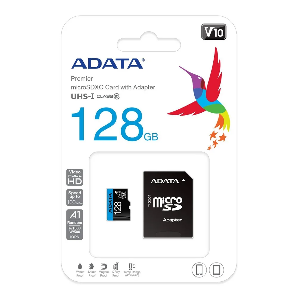 CARTÃO 128GB MICRO SD 100 MBPS P/ SEGUNDO C/ ADAPTADOR