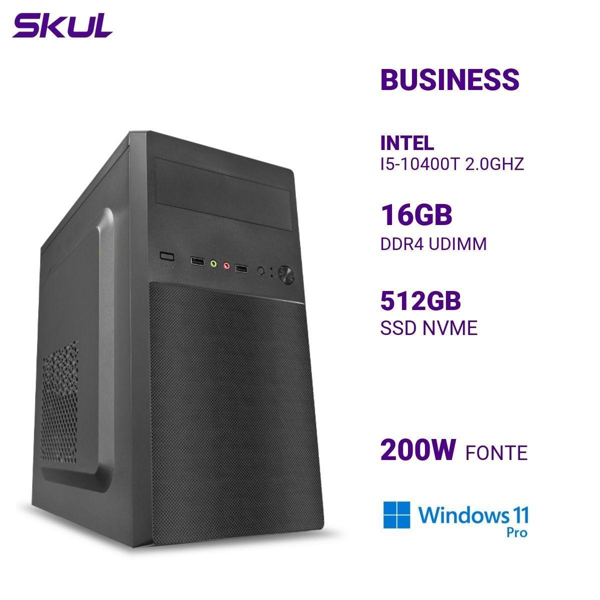 DESKTOP SKUL BUSINESS B500 I5-10400T 16GB 512GB SSD WINDOWS 11 PRO
