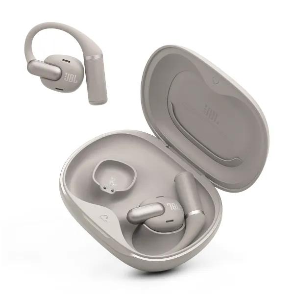 Fone de Ouvido JBL Sense Pro Bege, Bluetooth 5.3, Resistente a Água IP54 - JBLSENSEPROGRYBR2
