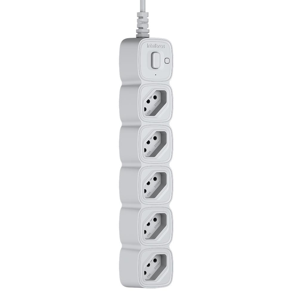 Protetor Eletrônico Intelbras 5 Tomadas 10A Cabo 1m - Epe 2005 Branco
