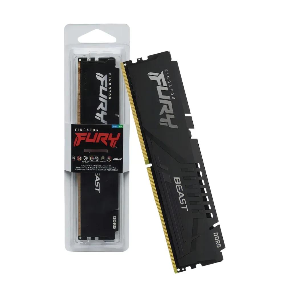 MEMORIA 16GB DDR5 5600MHZ CL40 KINGSTON FURY BEAST P/ DESKTOP- PRETO