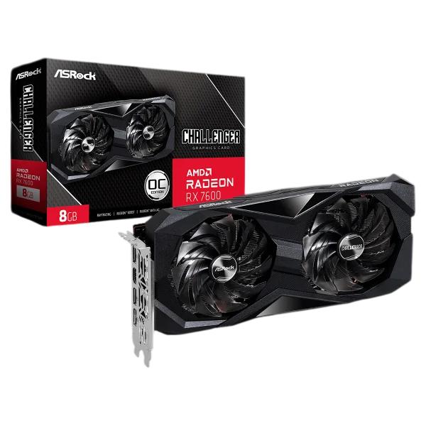 PLACA DE VIDEO AMD RADEON RX 7600 CHALLENGER 8GB GDDR6 128 BITS - 90-GA41ZZ-00UANF