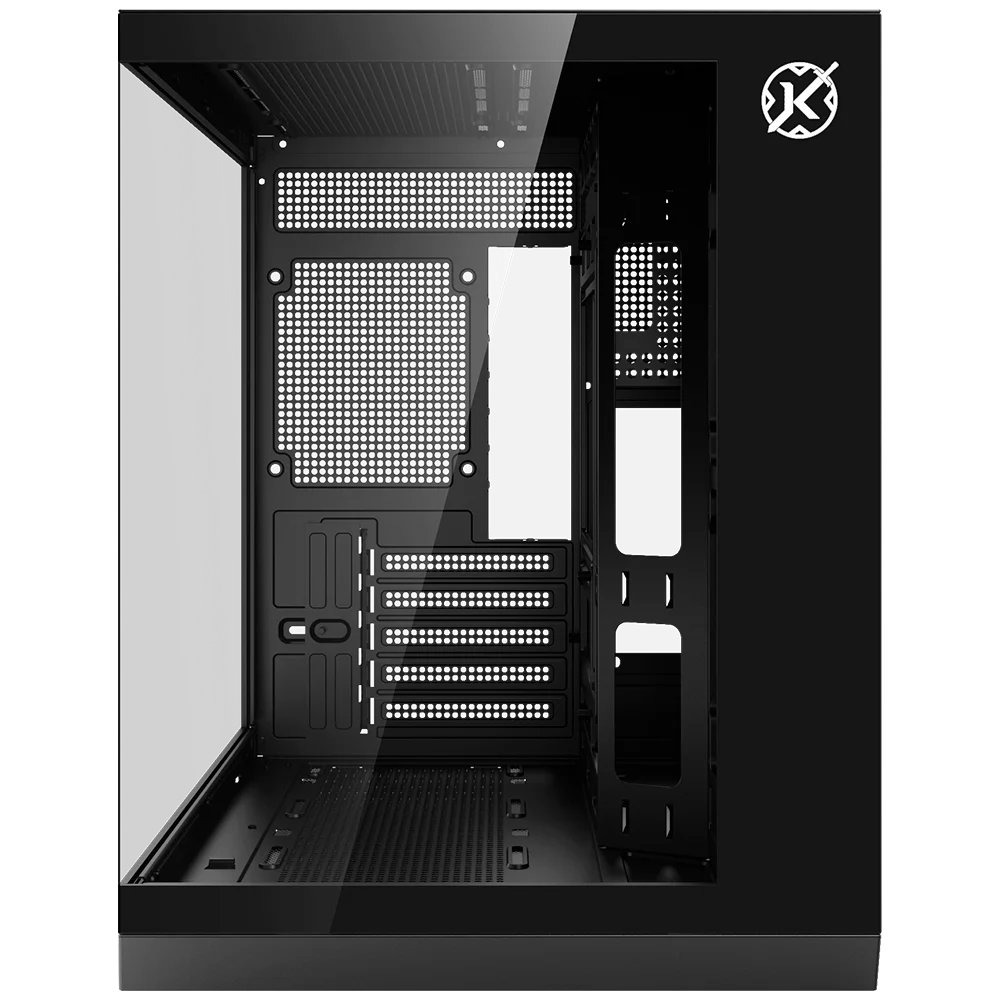 GABINETE GAMER KALKAN SAGA MICRO ATX VIDRO TEMPERADO S/ FONTE S/ FAN - PRETO