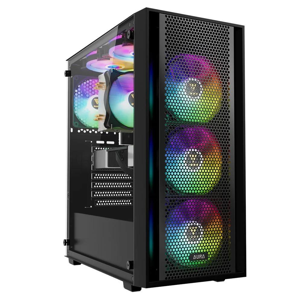 Desktop KDR Gamer AMD Ryzen 5 5500, 16GB RAM DDR4, 1TB SSD, Radeon RX 7600 8GB, Fonte 600W