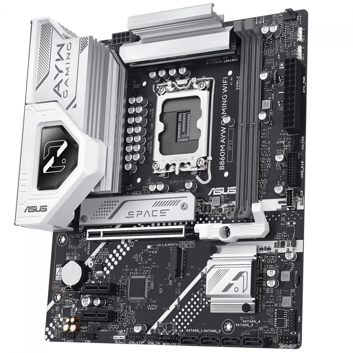 PLACA MAE ASUS B860M LGA 1851, AYW GAMING WI-FI, MATX, DDR5, M.2, SUPPORT INTEL CORE ULTRA