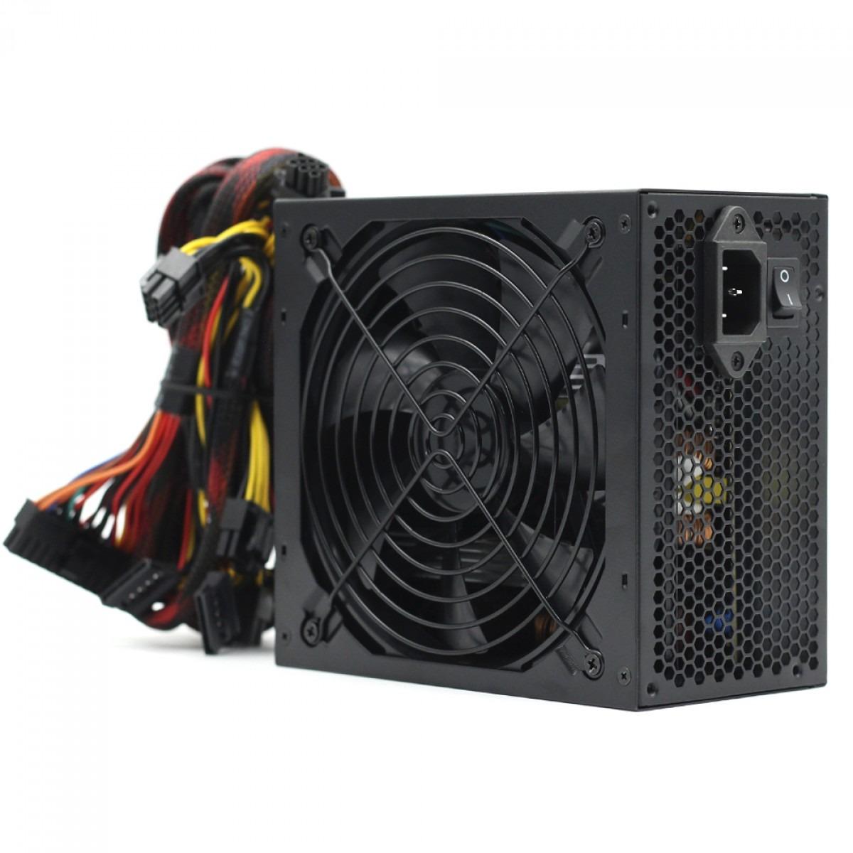 FONTE DUEX 600FSE+, 600W, 80 PLUS BRONZE, PFC ATIVO, DX 600FSE+