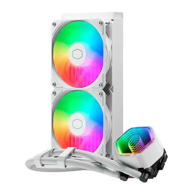 WATER COOLER COOLER MASTER MASTERLIQUID 240 CORE II ARGB 240MM AMD/INTEL BRANCO MLW-D24M-A18PA-RW