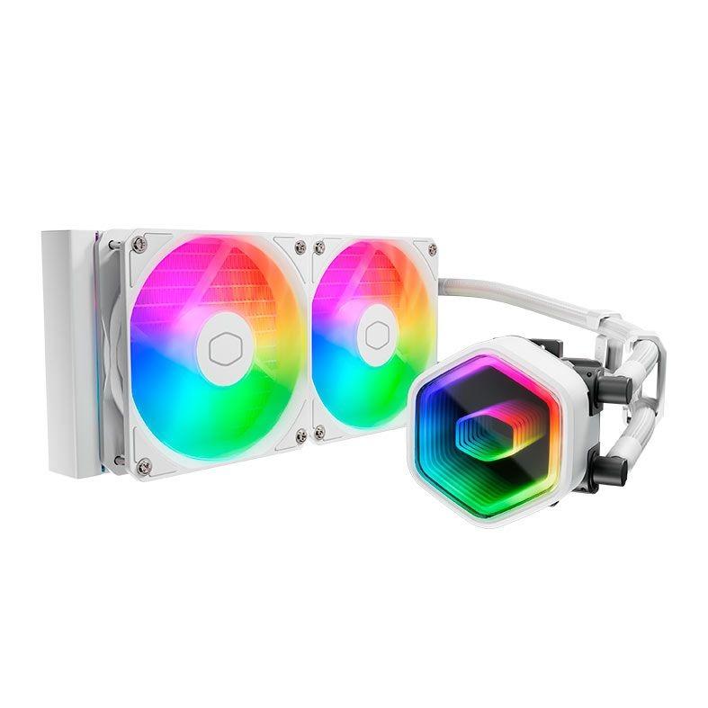 WATER COOLER COOLER MASTER MASTERLIQUID 240 CORE II ARGB 240MM AMD/INTEL BRANCO MLW-D24M-A18PA-RW