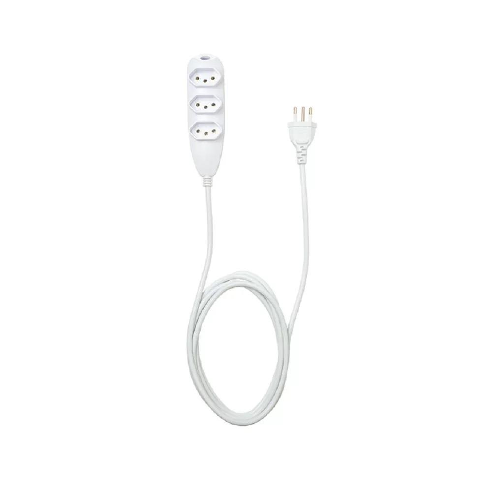 Extensão Elétrica 3 Tomadas Ext 3005 Branca Intelbras