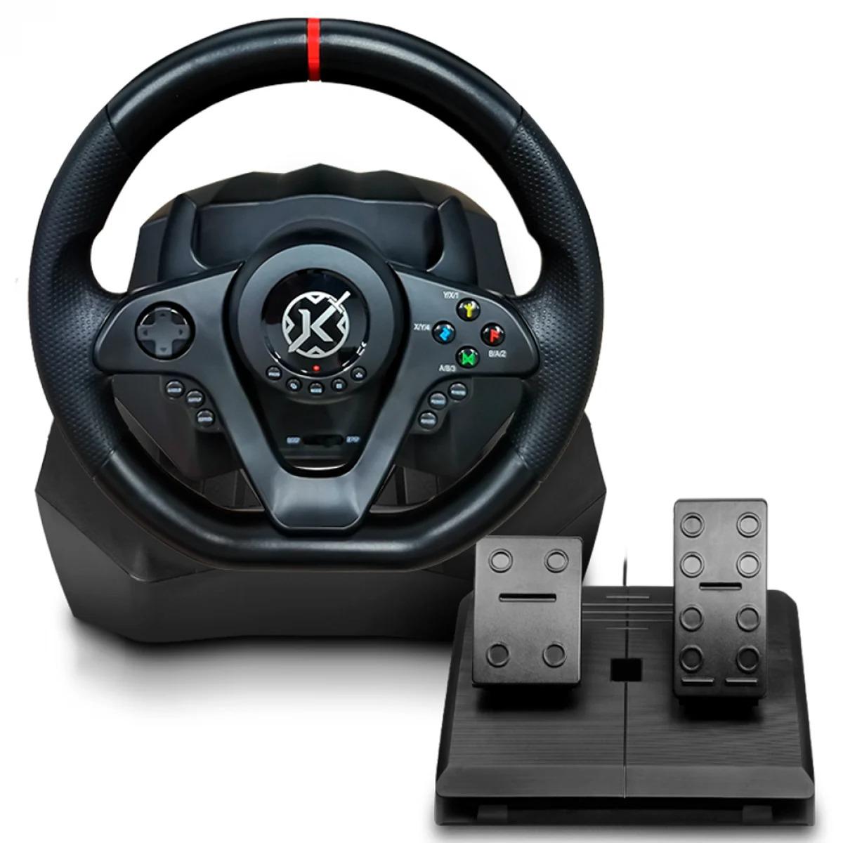 Volante Kalkan G300 Proracing com Pedais, Preto KLK00033