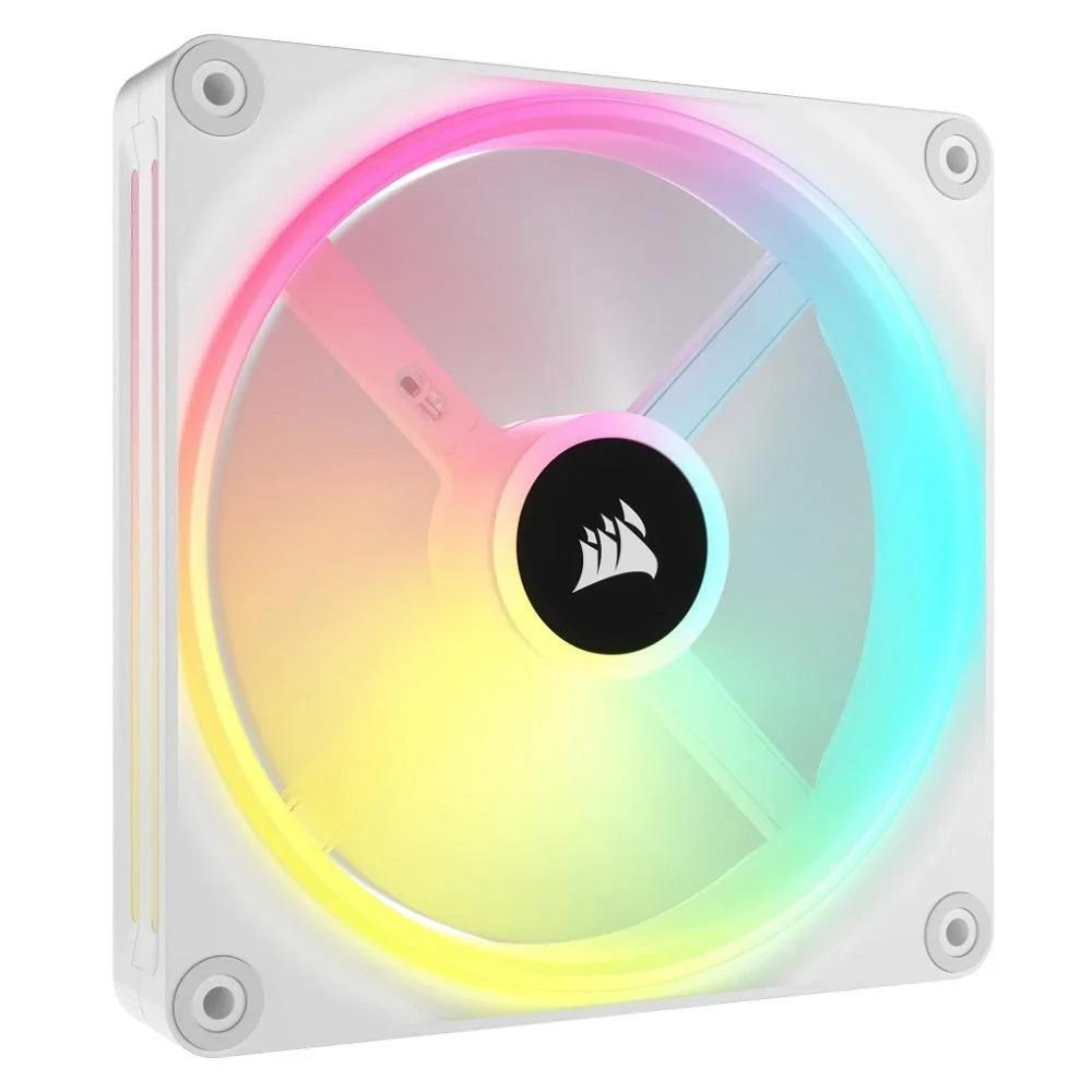 Cooler Fan Corsair Icue QX140, RGB, WHITE140M, Magnetic Single